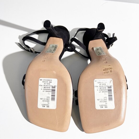 Schutz black strappy leather heels black size 7.5 - Picture 4 of 7